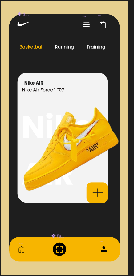 Nike Air product app design